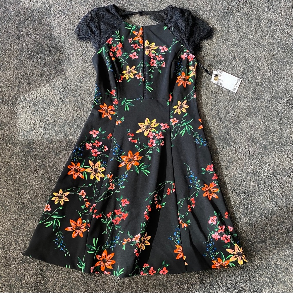 Kensie floral lace dress vacation July sale - Picture 3 of 6